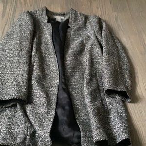 H&M white and black jacket to go over blouse